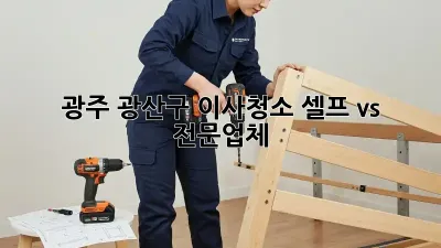 광주 광산구 이사청소, 셀프 vs 전문업체?